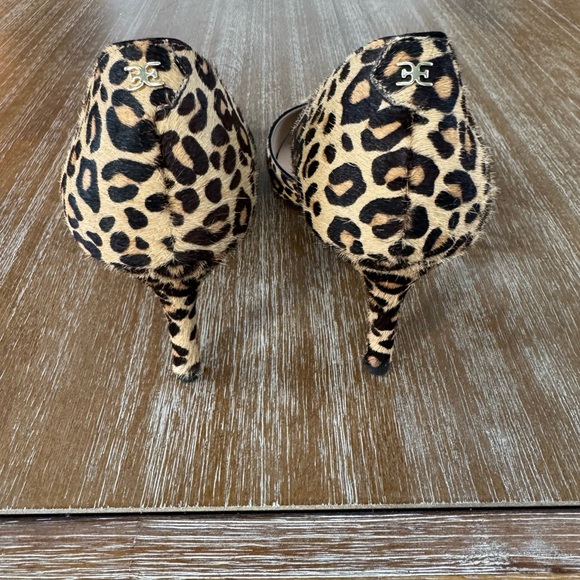 Sam Edelman Jaina d'Orsay Pumps Leopard Calf Hair - Picture 4 of 8